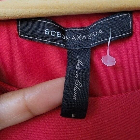Bcbgmaxazia Red One Shoulder Dress Size Small - Picture 6 of 15
